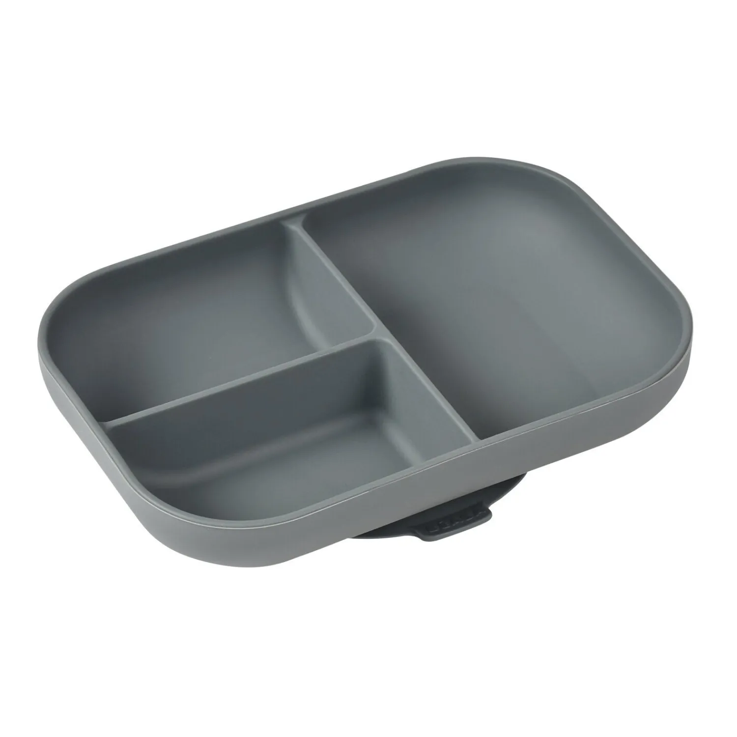 BÉABA Assiette compartimentée silicone Gris minéral< Couverts Vaisselle Et Bavoirs
