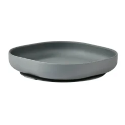 BÉABA Assiette silicone ventouse Gris minéral< Couverts Vaisselle Et Bavoirs