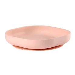 BÉABA Assiette silicone ventouse Rose clair< Couverts Vaisselle Et Bavoirs