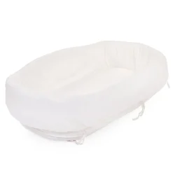 BÉABA Berceau en rotin couverture rectangulaire jersery blanc cassé< Accessoires De Lit|Berceaux Et Couffins