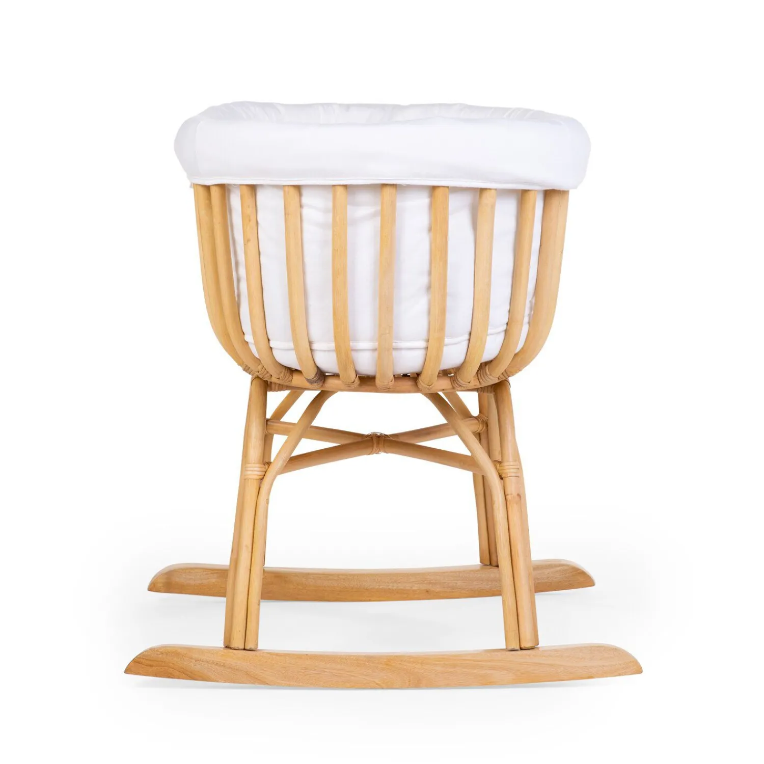 BÉABA Berceau Rotin - 90x70x71 Cm + Habillage Jersey Ecru - Matela< Berceaux Et Couffins