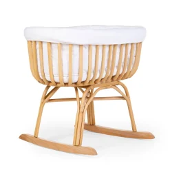 BÉABA Berceau Rotin - 90x70x71 Cm + Habillage Jersey Ecru - Matela< Berceaux Et Couffins