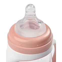 BÉABA Biberon d'apprentissage 2 en 1 - 210ml Vieux rose< Biberons Et Accessoires