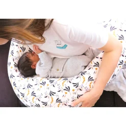 BÉABA Big Flopsy™ Jersey Howell white< Coussin D'allaitement