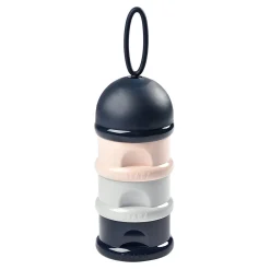 BÉABA Boite doseuse de lait 3 compartiments empilables Night blue/Rose< Doseurs De Lait|Biberons Et Accessoires
