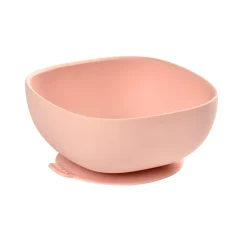 BÉABA Bol silicone ventouse Rose< Couverts Vaisselle Et Bavoirs