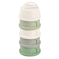 BÉABA Boîte doseuse de lait 4 compartiments empilables Vert sauge< Doseurs De Lait|Biberons Et Accessoires