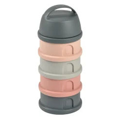BÉABA Boîte doseuse de lait 4 compartiments empilables Gris/Rose< Doseurs De Lait|Biberons Et Accessoires
