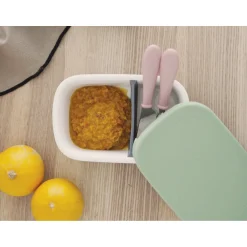 BÉABA Boîte repas céramique Gris minéral/Vert sauge< Goûter Sain|Couverts Vaisselle Et Bavoirs