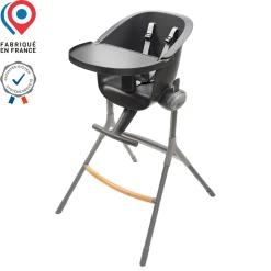 BÉABA Chaise Haute Evolutive Up and Down Gris foncé< Chaises Évolutives