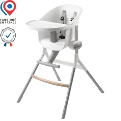 BÉABA Chaise haute évolutive Up and Down® Blanc/Gris< Chaises Évolutives