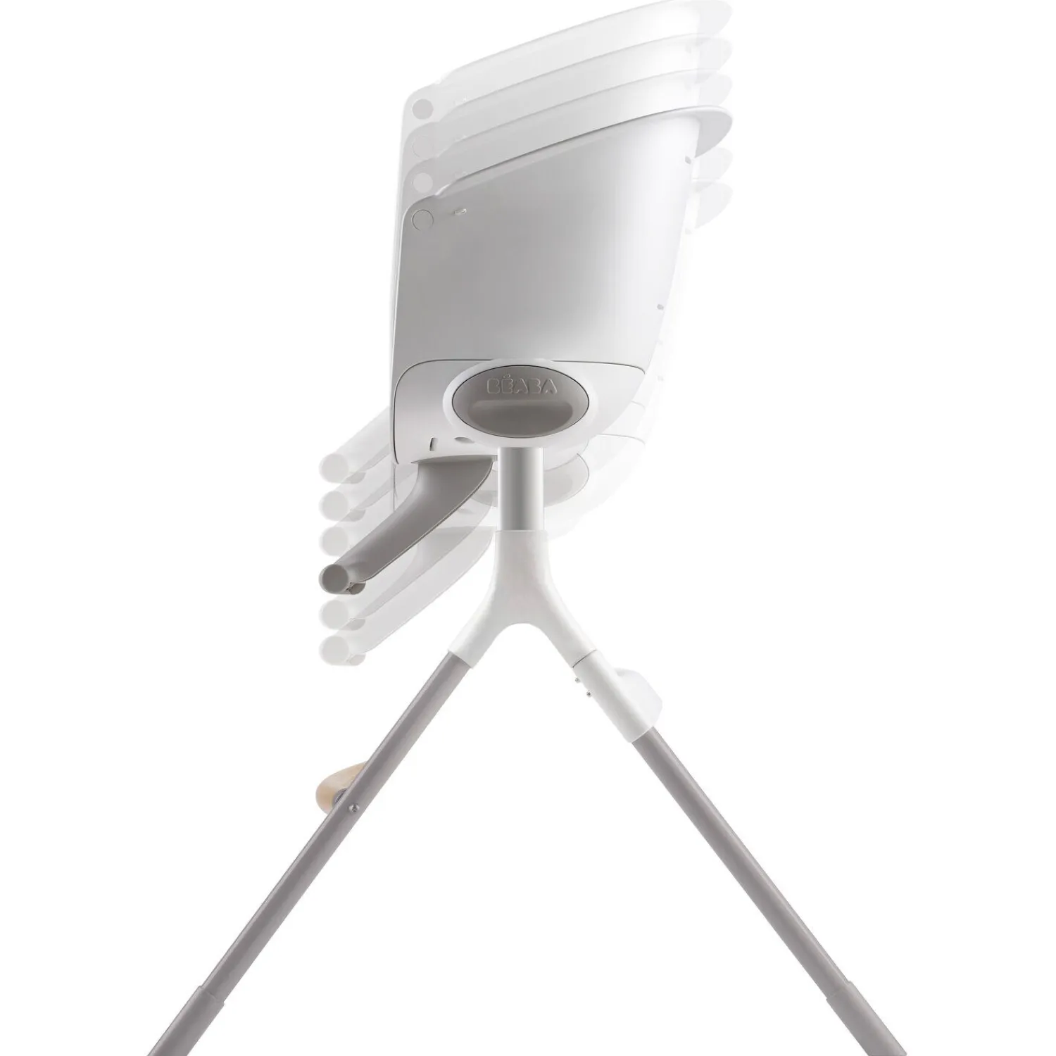 BÉABA Chaise haute évolutive Up and Down® Blanc/Gris< Chaises Évolutives