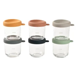BÉABA Coffret 6 portions verre 250ml Sunrise< Pots De Conservation|Pots De Conservation