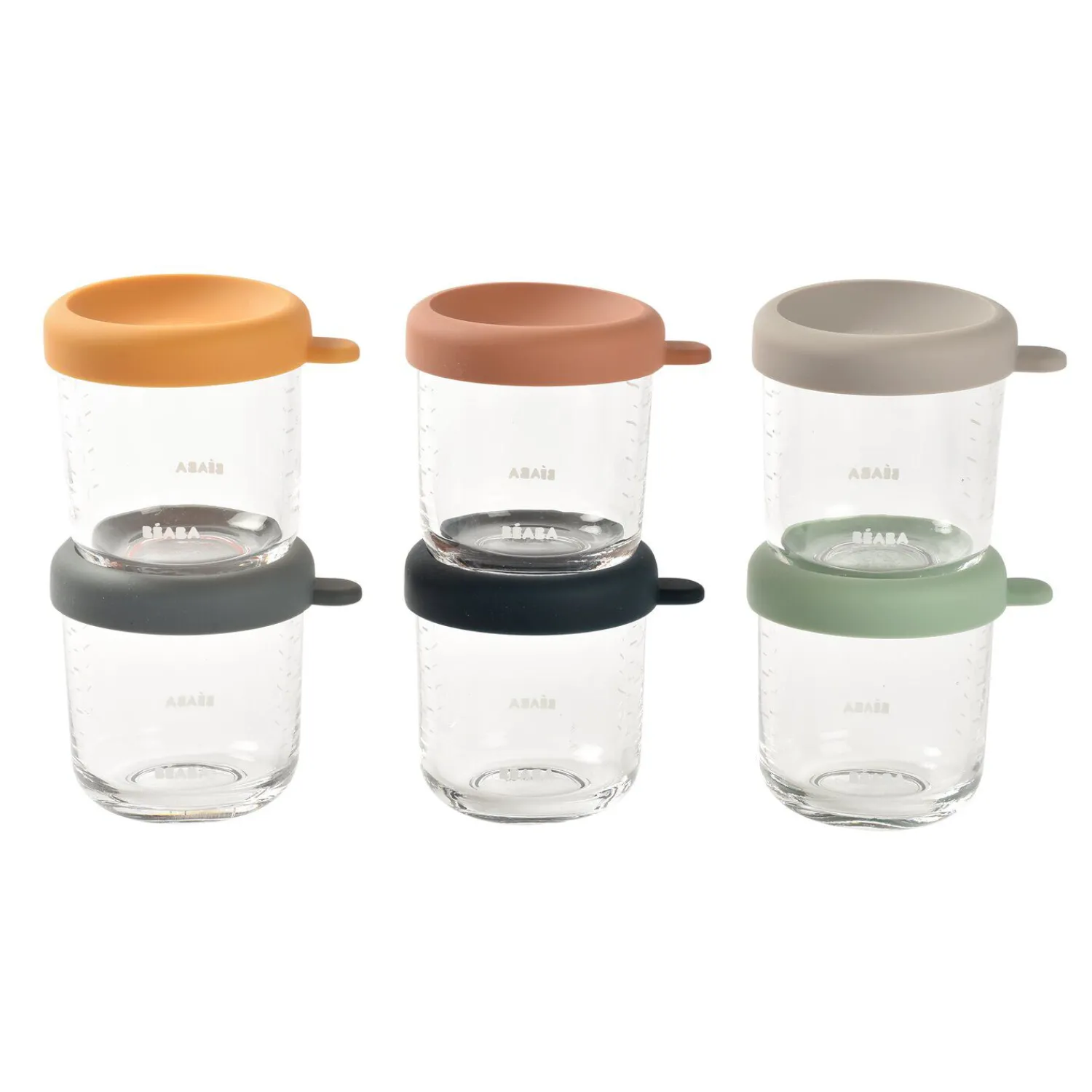 BÉABA Coffret 6 portions verre 250ml Sunrise< Pots De Conservation|Pots De Conservation
