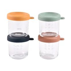 BÉABA Coffret 4 portions verre 250ml Sunrise< Couverts Vaisselle Et Bavoirs