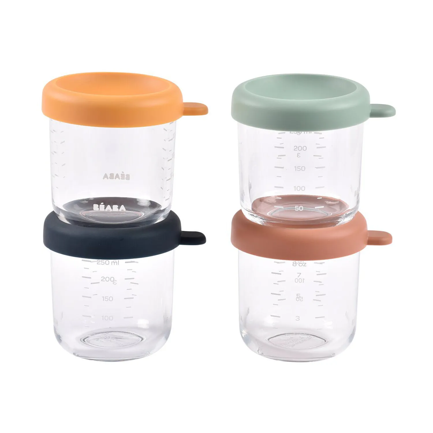 BÉABA Coffret 4 portions verre 250ml Sunrise< Couverts Vaisselle Et Bavoirs