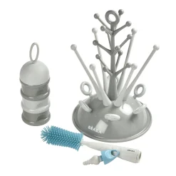 BÉABA Coffret Naissance< Arbre À Biberons|Couverts Vaisselle Et Bavoirs