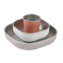 BÉABA Coffret repas inox Terracotta< Couverts Vaisselle Et Bavoirs