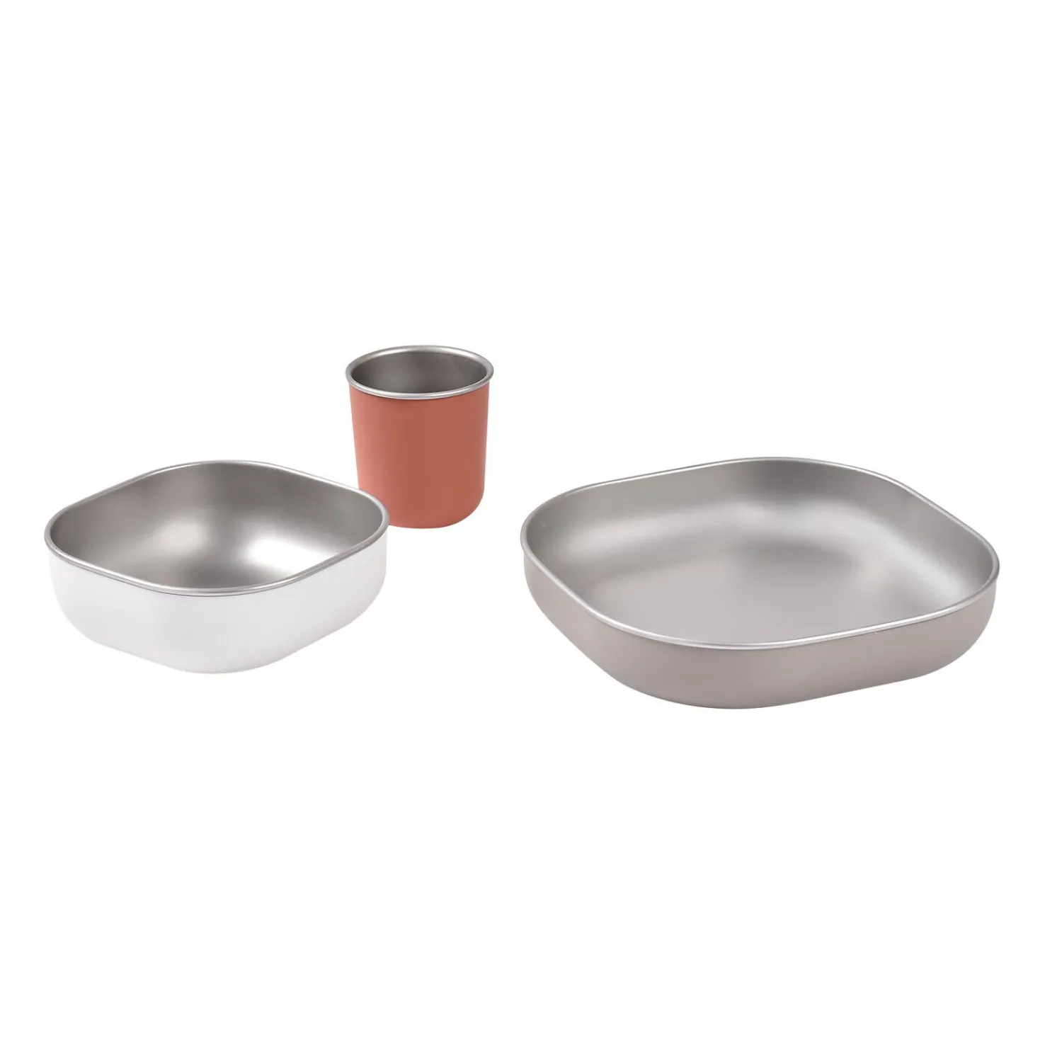 BÉABA Coffret repas inox Terracotta< Couverts Vaisselle Et Bavoirs