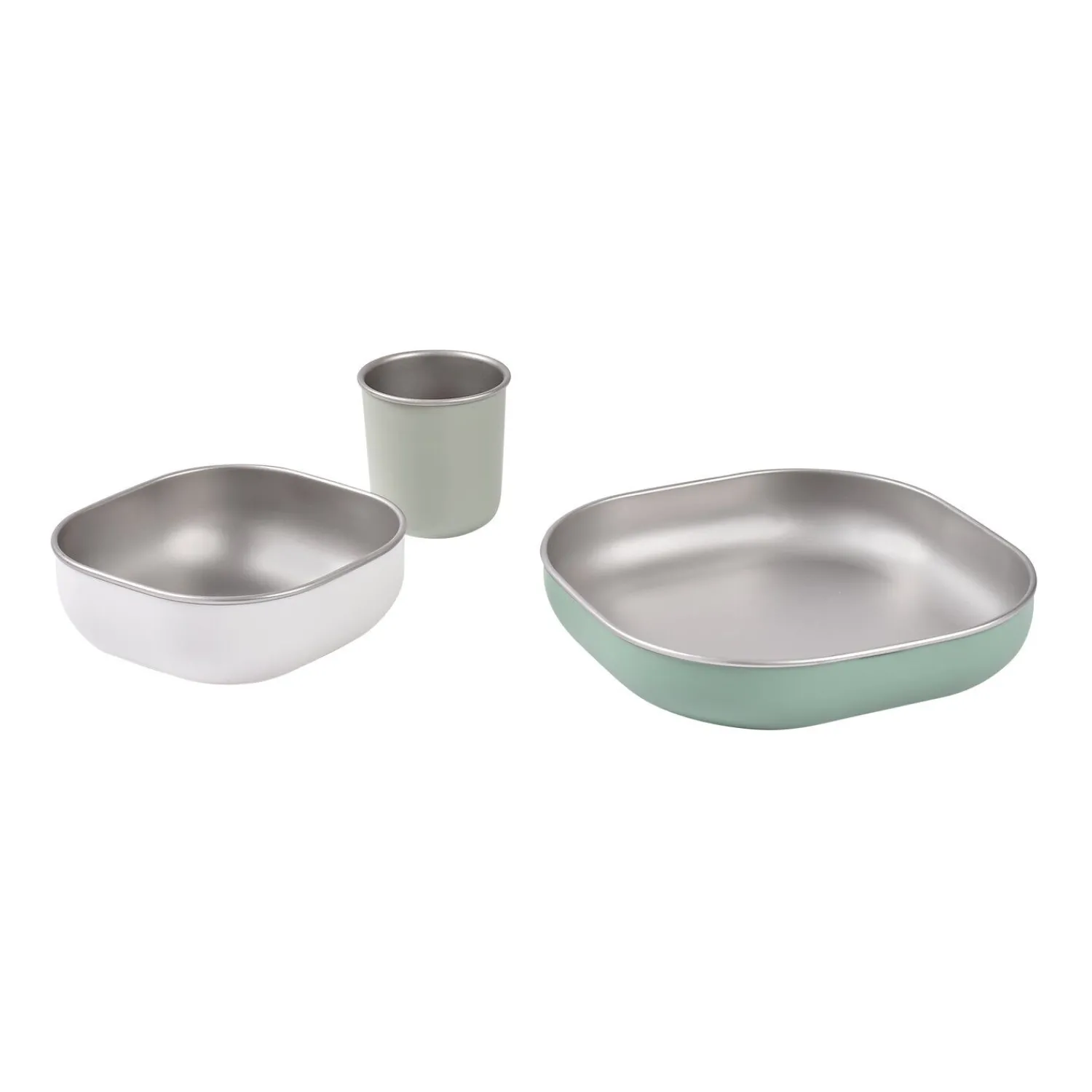 BÉABA Coffret repas inox Vert sauge< Couverts Vaisselle Et Bavoirs