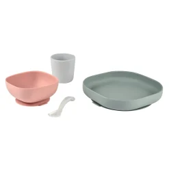 BÉABA Coffret repas silicone Eucalyptus< Couverts Vaisselle Et Bavoirs