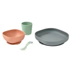 BÉABA Coffret repas silicone Minéral< Couverts Vaisselle Et Bavoirs