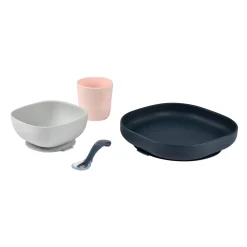 BÉABA Coffret repas silicone Night /Rose< Couverts Vaisselle Et Bavoirs