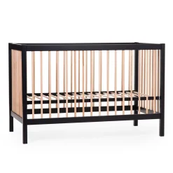 BÉABA COT 97 - Lit de bébé - 120x60Cm – Noir Naturel< Lits Évolutifs Et Cododos