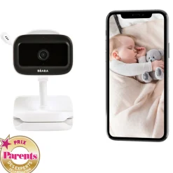 BÉABA Écoute bébé vidéo Zen nomad Blanc< Babyphone, Écoute-bébé