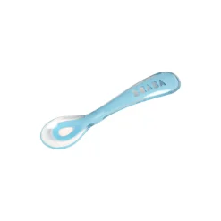 BÉABA Cuillère 2ème âge silicone Bleu< Couverts Vaisselle Et Bavoirs