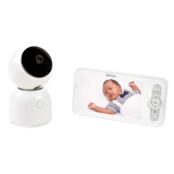 BÉABA Ecoute bébé vidéo Zen Night Light Blanc< Babyphone, Écoute-bébé