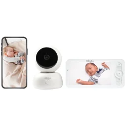 BÉABA Ecoute bébé vidéo Zen Premium 2 Blanc< Babyphone, Écoute-bébé
