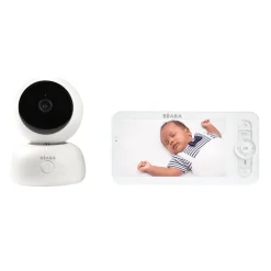 BÉABA Ecoute bébé vidéo Zen Premium 2 Blanc< Babyphone, Écoute-bébé