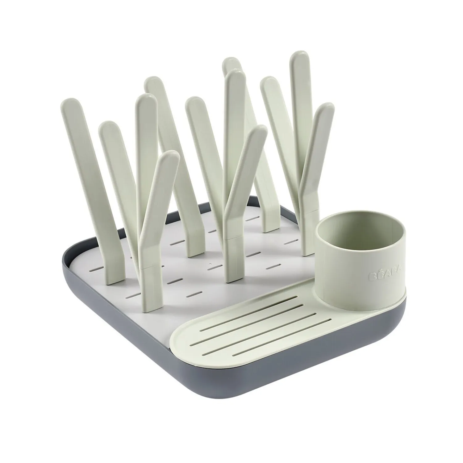 BÉABA Egoutte-biberons Forêt Vert de gris/ Gris Minéral< Arbre À Biberons