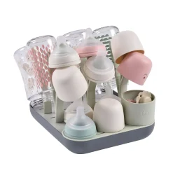 BÉABA Egoutte-biberons Forêt Vert de gris/ Gris Minéral< Arbre À Biberons