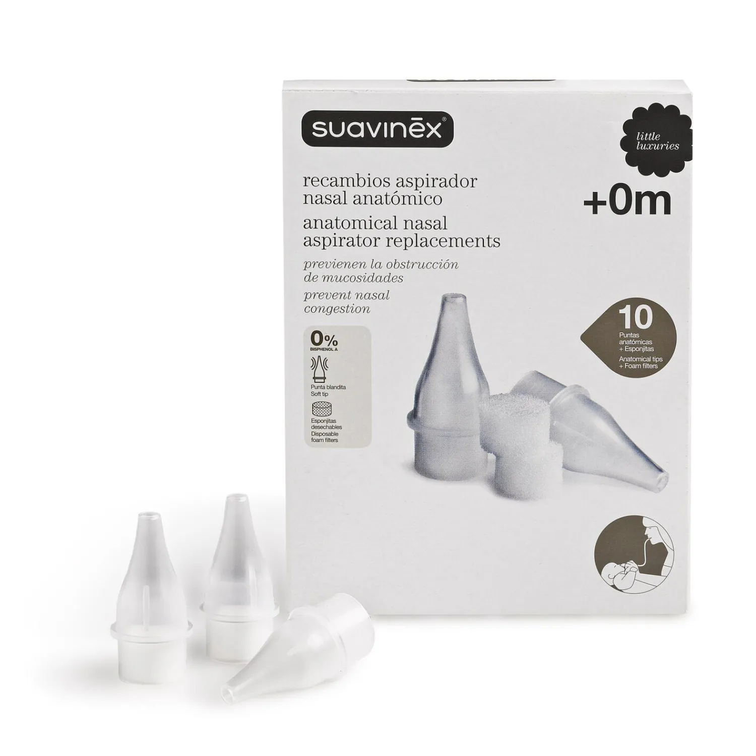 BÉABA Embouts de rechange pour mouche-bébé ergonomique< Mouche Bébé