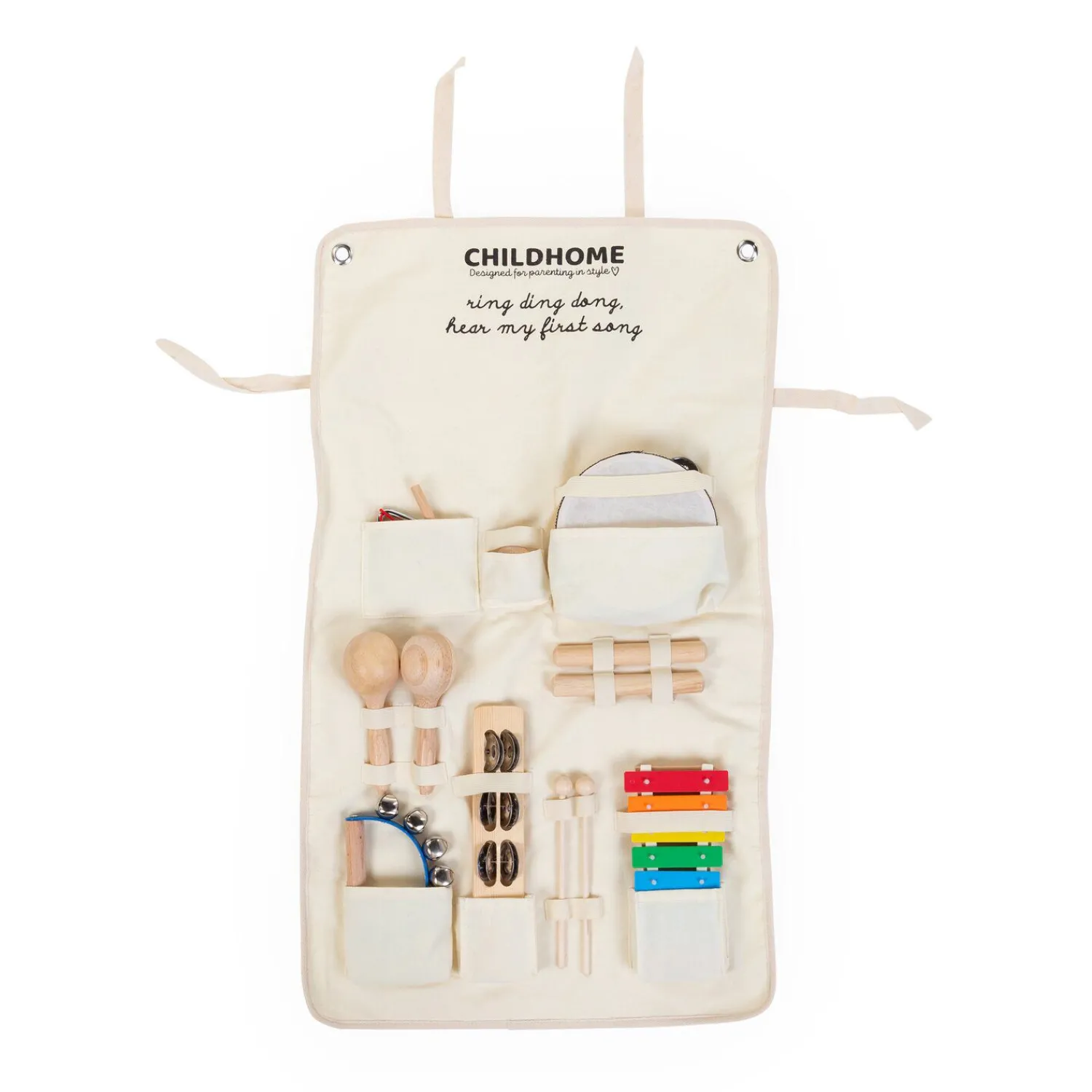 BÉABA Ensemble de 8 instruments de musique + organisateur< Jouets