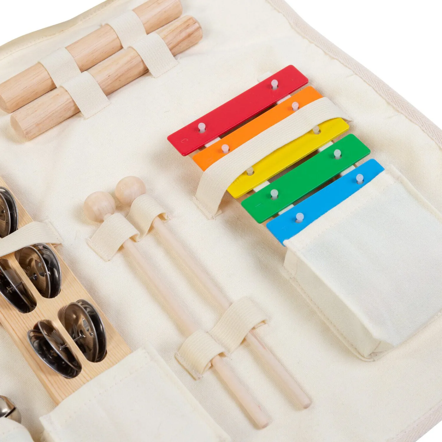 BÉABA Ensemble de 8 instruments de musique + organisateur< Jouets