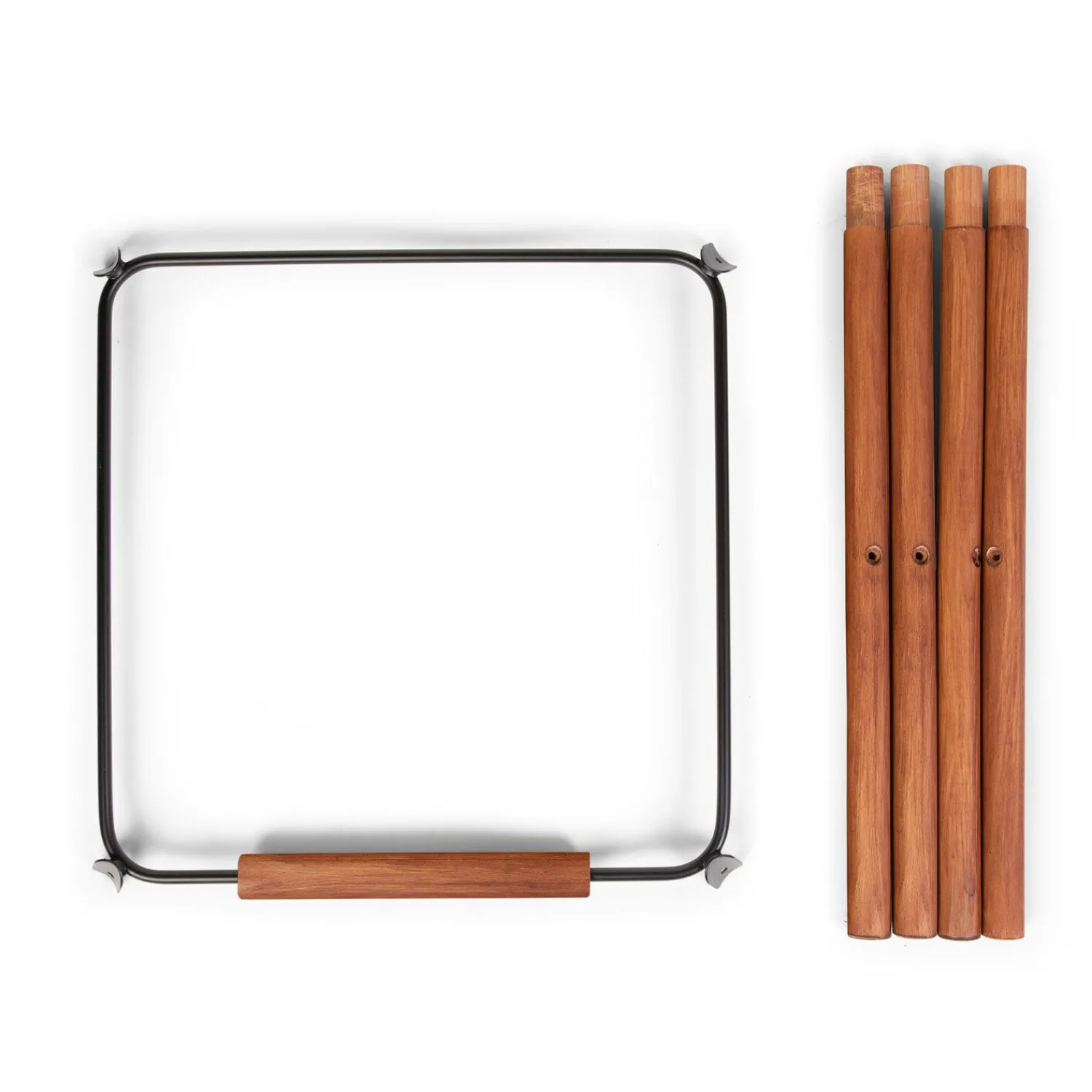 BÉABA Evolu Extra Set De Pieds Longues + Repose Pieds - Bois - Noi< Coussins Et Accessoires|Chaises Évolutives