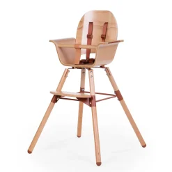 BÉABA Evowood Chaise Haute - Naturel Rouille< Chaises En Bois|Chaises Évolutives