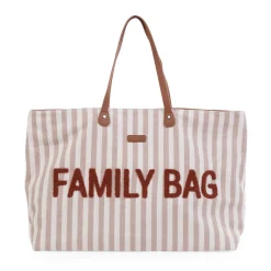 BÉABA Family Bag Sac à Langer - Rayures - Nude/Terracotta< Sacs De Voyage|Sacs À Langer
