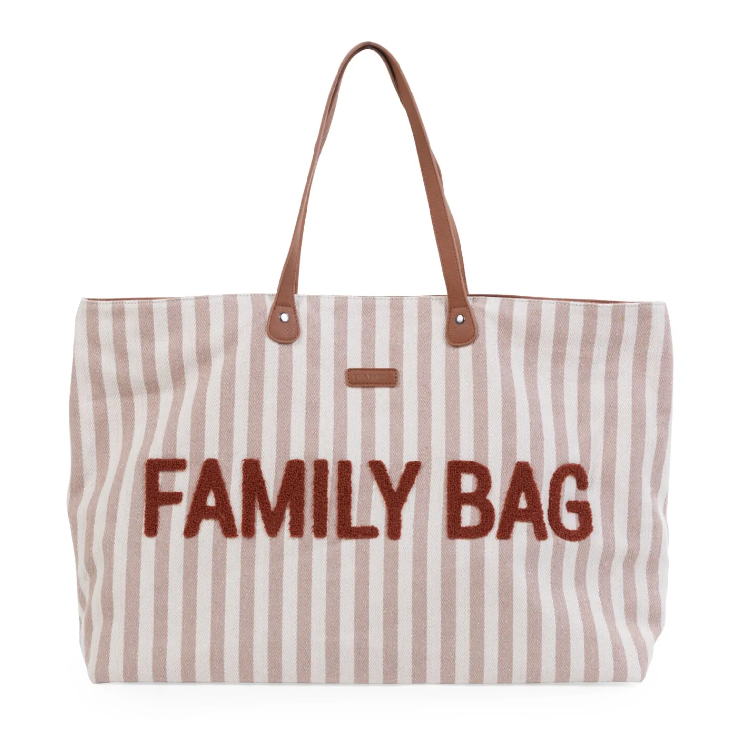 BÉABA Family Bag Sac à Langer - Rayures - Nude/Terracotta< Sacs De Voyage|Sacs À Langer