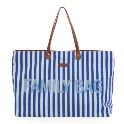 BÉABA Family Bag Sac à Langer - Rayures - Bleu Electrique /Bleu C< Sacs De Voyage|Sacs À Langer