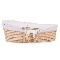 BÉABA Habillage Panier Moise - Jersey - Gold Dots< Accessoires De Lit|Berceaux Et Couffins