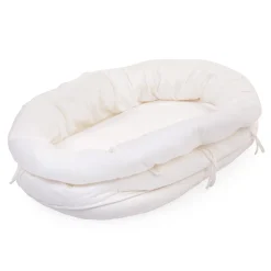 BÉABA Housse de berceau en rotin jersery blanc cassé< Accessoires De Lit|Berceaux Et Couffins