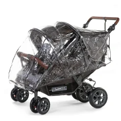 BÉABA Housse de pluie Quadruple anthracite< Poussettes Et Accessoires