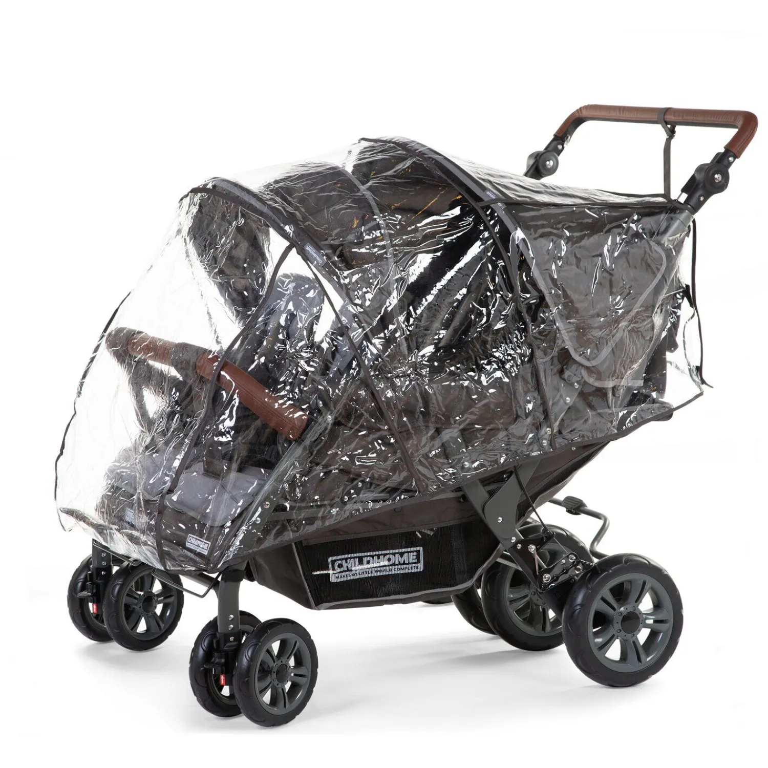 BÉABA Housse de pluie Quadruple anthracite< Poussettes Et Accessoires