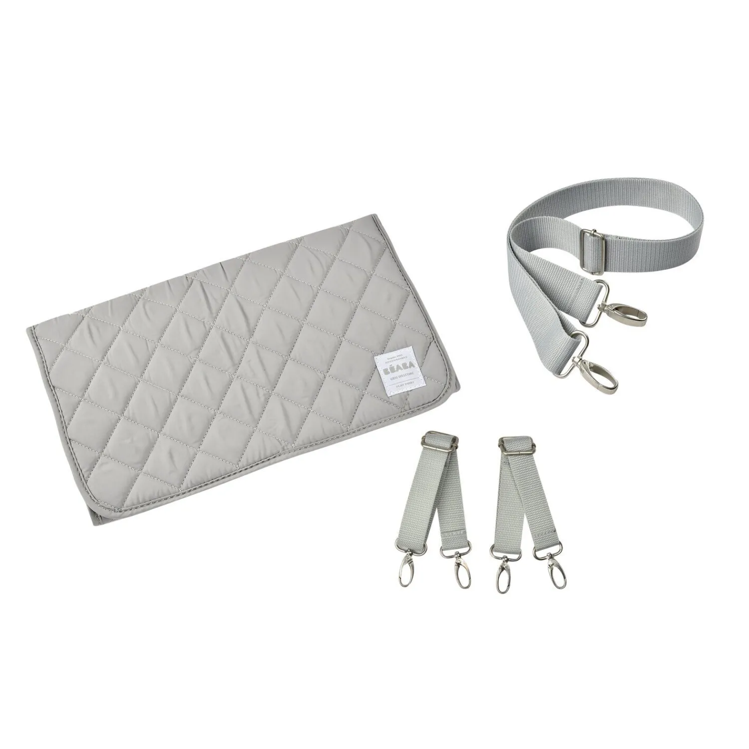 BÉABA Kit accessoires Sac Gris clair (Matelas amovible, attaches poussette, sangles épaules)< Autres Pièces Détachées|Poussettes Et Accessoires