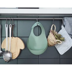 BÉABA Lot de 2 bavoirs silicone Gris clair/Vert sauge< Couverts Vaisselle Et Bavoirs