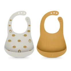 BÉABA Lot de 2 bavoirs silicone Colour Essence< Couverts Vaisselle Et Bavoirs